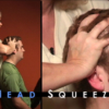 chair massage technique head squeeze