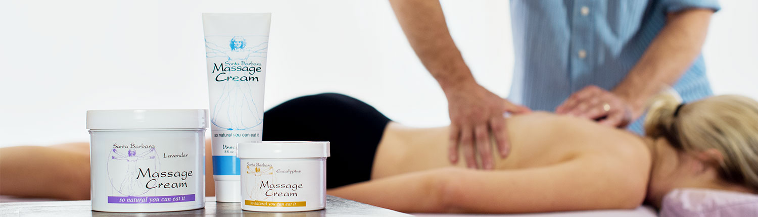 Santa Barbara Massage Cream is so natural you can eat it.